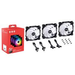 ADATA VENTO 120 PC větrák s krytem černá (š x v x h) 120 x 120 x 25 mm včetně LED osvětlení