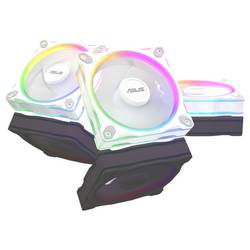 Asus PRIME MR120 PC větrák s krytem bílá (š x v x h) 120 x 120 x 28 mm vč. ovládání RGB osvětlení