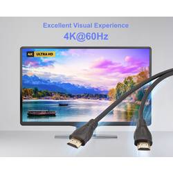 SpeaKa Professional HDMI kabel Zástrčka HDMI-A, Zástrčka HDMI-A 2.00 m černá SP-13660972 4K UHD, pozlacené kontakty HDMI kabel