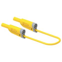 Electro PJP 2714-IEC-CD1-100J měřicí kabel zásuvkový konektor 4 mm, banánková zástrčka 100 cm žlutá 1 ks