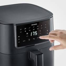 Severin FR 2462 horkovzdušná fritéza 7 l 1700 W s displejem, nepřilnavý povlak černá