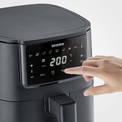 Severin FR 2461 horkovzdušná fritéza 4 l 1 300 W funkce časovače, s displejem černá