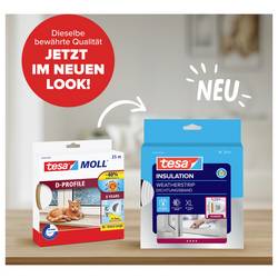 tesa D-Profil 05389-00000-00 těsnicí páska tesaMOLL® bílá (d x š) 25 m x 9 mm 25 m