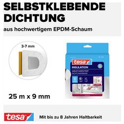 tesa D-Profil 05389-00000-00 těsnicí páska tesaMOLL® bílá (d x š) 25 m x 9 mm 25 m