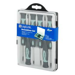 LogiLink je 1x T5/T6/T7/ x 50mm, 2x Schlitz, 1x Kreuz sada šroubováků, vnitřní šestihran (TX), křížový, plochý, WZ0020