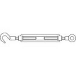 TOOLCRAFT 136606 napínák hák-osa M14 ocel galvanizováno zinkem DIN 1480 1 ks