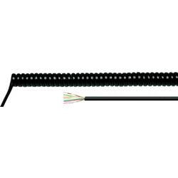 HELU 84903 spirálový kabel H05BQ-F 500 mm / 2000 mm 3 G 1 mm² černá 1 ks