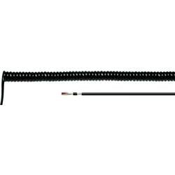 HELU 85924 spirálový kabel LiF12YD11Y 300 mm / 1200 mm 5 x 0.14 mm² černá 1 ks