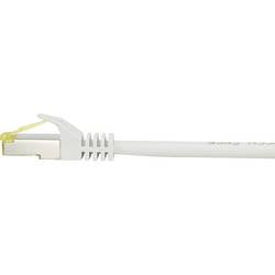 Renkforce RF-4149861 RJ45 síťové kabely, propojovací kabely CAT 6a (surový kabel CAT 7) S/FTP 0.50 m šedá s ochranou, samozhášecí 1 ks