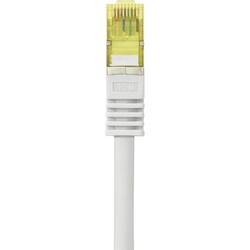 Renkforce RF-4149876 RJ45 síťové kabely, propojovací kabely CAT 6a (surový kabel CAT 7) S/FTP 15.00 m šedá s ochranou, samozhášecí 1 ks