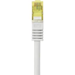 Renkforce RF-4149870 RJ45 síťové kabely, propojovací kabely CAT 6a (surový kabel CAT 7) S/FTP 5.00 m šedá s ochranou, samozhášecí 1 ks
