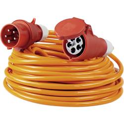 AS Schwabe 60565 napájecí prodlužovací kabel, 16 A, oranžová, 10.00 m, s fázovým měničem