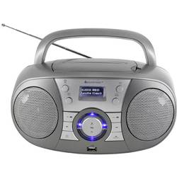 soundmaster SCD1800TI SCD1800TI rádio s CD, DAB+, FM, AUX, Bluetooth, CD, USB, šedá