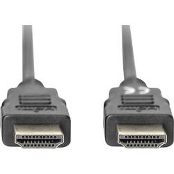 Digitus HDMI kabel Zástrčka HDMI-A, Zástrčka HDMI-A 1.00 m černá DB-330123-010-S 4K UHD, Audio Return Channel HDMI kabel