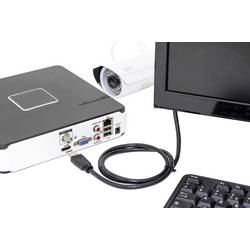 Digitus HDMI kabel Zástrčka HDMI-A, Zástrčka HDMI-A 1.00 m černá DB-330123-010-S 4K UHD, Audio Return Channel HDMI kabel