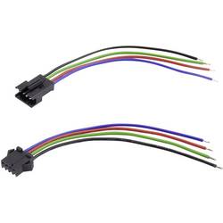 TRU COMPONENTS TC-6649240 zásuvkový konektor s vodiči Počet pólů: 4 Rastr (rozteč): 2.50 mm 1 sada