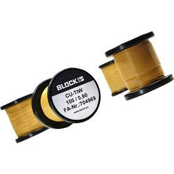 BLOCK CU-TIW 100/0,25 CU-TIW 100/0,25 měděný drát smaltovaný lakem, 0.25 mm, 156.5 m