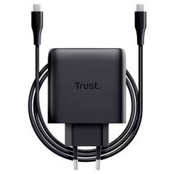 Trust USB nabíječka, GaN, USB Power Delivery (USB-PD) , Rychlonabíječka, 65 W, Power Delivery 3.0, PPS, černá