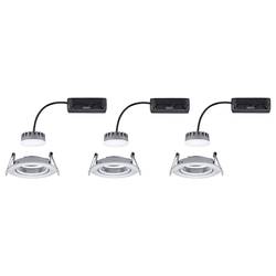 Paulmann 93903 Coin Slim LED vestavné svítidlo, LED, pevně vestavěné LED, 18 W, hliník (kartáčovaný), sada 3 ks