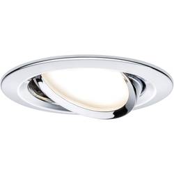 Paulmann 93880 Coin Slim LED vestavné svítidlo, LED, pevně vestavěné LED, 6 W, chrom, sada 3 ks