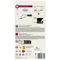 Paulmann 93880 Coin Slim LED vestavné svítidlo, LED, pevně vestavěné LED, 6 W, chrom, sada 3 ks