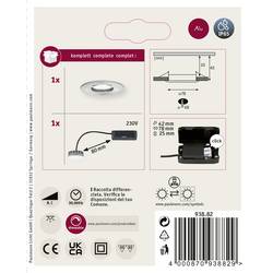 Paulmann Coin Slim LED vestavné koupelnové svítidlo 6 W IP65 železo (kartáčované)