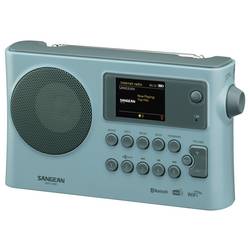 Sangean WFR-28BT A500494 internetové stolní rádio, DAB+, FM, Wi-Fi, Bluetooth, AUX, s USB nabíječkou, Spotify, světle modrá
