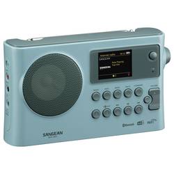Sangean WFR-28BT A500494 internetové stolní rádio, DAB+, FM, Wi-Fi, Bluetooth, AUX, s USB nabíječkou, Spotify, světle modrá