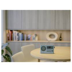 Sangean WFR-28BT A500494 internetové stolní rádio, DAB+, FM, Wi-Fi, Bluetooth, AUX, s USB nabíječkou, Spotify, světle modrá