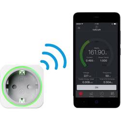 VOLTCRAFT SEM6000 měřič spotřeby el. energie s Bluetooth, možnost exportu dat, s funkcí dataloggeru, TRMS, nastavitelná cena elektřiny, ovládání přes mobilní