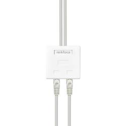 Renkforce síťový adaptér na omítku CAT 6 2 porty bílá