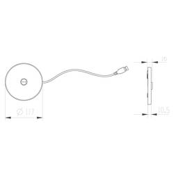 Deko Light 620199 Canis Akumulátorová stolní LED lampa 3.5 W teplá bílá bílá