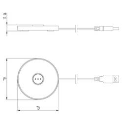 Deko Light 620203 Canis Mini Akumulátorová stolní LED lampa 2.3 W teplá bílá šedozelená