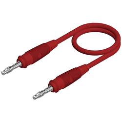 Hirschmann Test & Measurement SML 100/1 měřicí kabel lamelová zástrčka 4 mm lamelová zástrčka 4 mm 1.00 m červená 1 ks