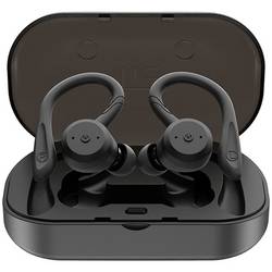 Tie Studio TBE1018 špuntová sluchátka (In Ear) Bluetooth® černá voděodolná, za uši sportovní