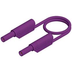 Hirschmann Test & Measurement MLS WS 200/2,5 bezpečnostní měřicí kabely lamelová zástrčka 4 mm lamelová zástrčka 4 mm 2.00 m fialová 1 ks
