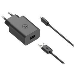 Motorola USB nabíječka, Qualcomm Quick Charge 3.0 , USB Power Delivery (USB-PD) , Rychlonabíječka, 1x USB A , 33 W, Dodávka energie, QC 3.0, černá