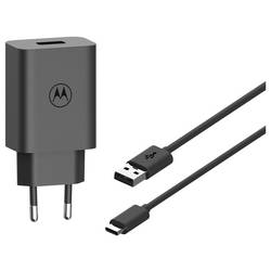 Motorola USB nabíječka, Qualcomm Quick Charge 3.0 , USB Power Delivery (USB-PD) , Rychlonabíječka, 1x USB A , 33 W, Dodávka energie, QC 3.0, černá