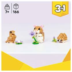 31376 LEGO® CREATOR 3 v 1 sada nýtovaných Hamster s květinou (31376)