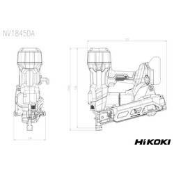 HiKOKI NV1845DA, NV1845DAWXZ akumulátorová hřebíkovačka, bezkartáčové