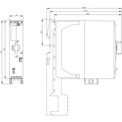 Siemens 3RK1308-0AC00-0CP0 3RK13080AC000CP0 přímý startér Výkon motoru při 400 V 1.1 kW 500 V Jmenovitý proud 3 A