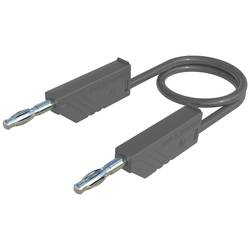 Hirschmann Test & Measurement MLN 100/2,5 GR měřicí kabel lamelová zástrčka 4 mm lamelová zástrčka 4 mm 1.00 m šedá 1 ks