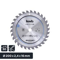 kwb 587157 tvrdokovový pilový kotouč 200 x 16 mm 1 ks