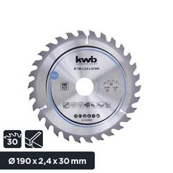 kwb 586957 tvrdokovový pilový kotouč 190 x 30 mm 1 ks