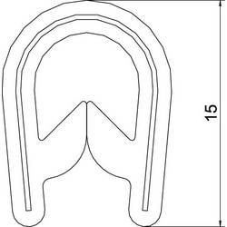 OBO Bettermann 6072895 montážní příslušenství (d x š) 10000 mm x 6.5 mm 1 ks černá