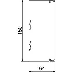 OBO Bettermann 6247148 kabelová lišta (d x š x v) 2000 x 150 x 60 mm 1 ks přírodní