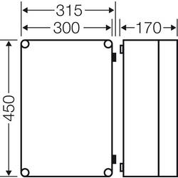 Hensel Mi 9301 20001050 pouzdro 300 x 450 x 170 plast 1 ks