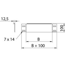 OBO Bettermann 7111804 zakončení (š x v) 200 mm x 100 mm 1 ks kov