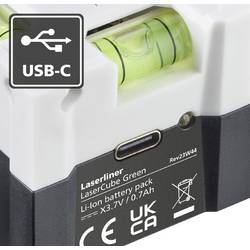Laserliner LaserCube green křížová laserová vodováha dosah (max.): 10 m