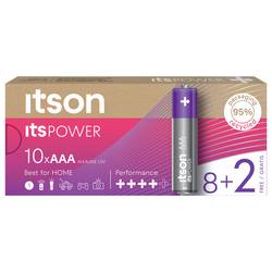 itson Itspower mikrotužková baterie AAA 1.5 V 10 ks